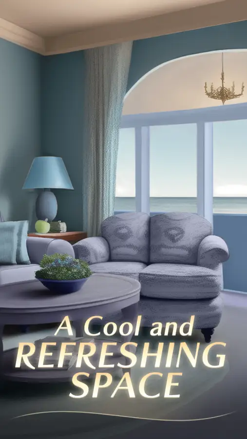 Aspeto do jogo Decor Style com uma sala luminosa decorada